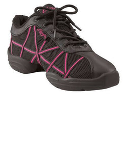 Children's Web Sneaker in Hot Pink for Jazz, Stage Work, Zumba and other dancing styles.
