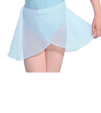 Georgette Wrap Over Ballet Skirt, Blue